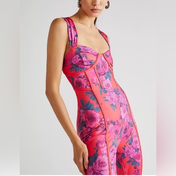 NWOT - Free People Floral Jumpsuit - Size Large - Picture 2 of 3